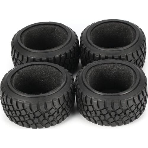 4Pcs 110mm Rubber Rocks Tyres / Wheel Tires for 1:10 RC Slash Remo 10SC Short Course Car