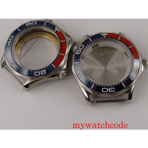 41mm Bliger Stainless Steel Watch Case Fit NH36A NH36A MIYOTA 8215 821A 8205 ETA 2824 2836 Automatic Movement Sapphire Glass