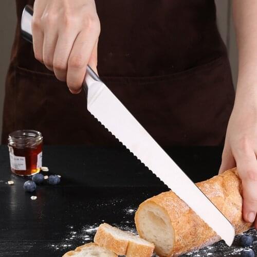 420 stainless steel serrated knife toast bread knife slice knife cake knife baking tools