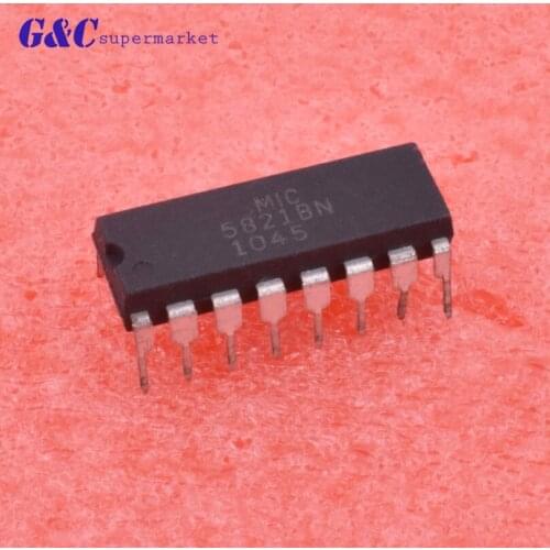 5/10PCS MIC5821BN DIP-16 5821BN MIC5821 8-Bit IC Encapsulation NEW diy electronics