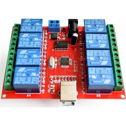 8 channel 12V relay module /computer USB control switch / free driver / PC Intelligent Controller