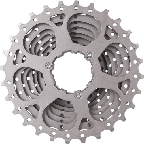 9 Speed Mountain Bike Cassette, Performance Steel Bicycle Freewheel Parts, Silver