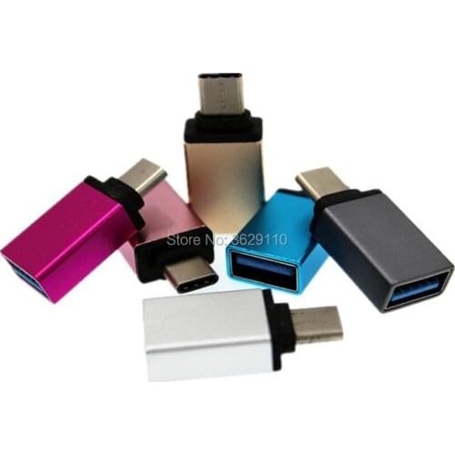 100pcs/lot Male to USB Type C USB 3.1 OTG Adapter Accessory Bundles for Oneplus 2 for LG Nexus 5X for HUAWEI Nexus 6P MacBook