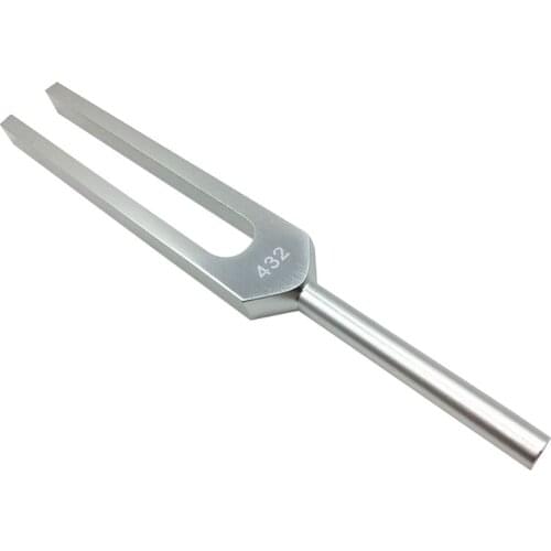 432 Hz Aluminum Tuning Fork with carry pouch for Ultimate Healing and Relaxation Nerve/Sensory
