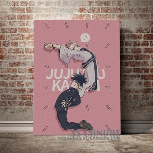 Sukuna Megumi Fushiguro Jujutsu Kaisen Anime Canvas Painting Decor Wall Art Pictures Home Living Room Decoration Prints Poster