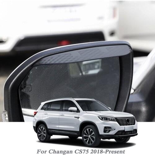 Car Rearview Mirror Rain Eyebrow Auto Shield Snow Guard Sun Side Visor Shade Protector For CHANGAN CS75 2018-Present Accessory