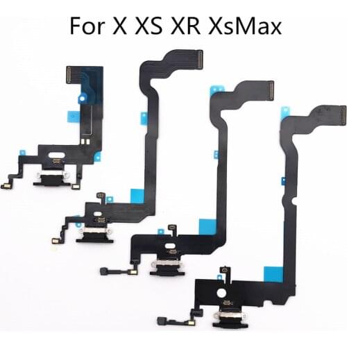 AYJ USB Charging Dock Connector Compatible Fit for iPhone X XS Max XR 5S Headphone Audio Jack Charger Port Flex Cable