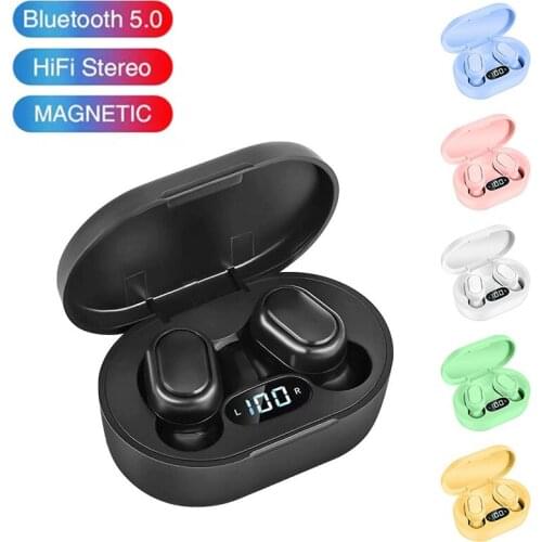 TWS Bluetooth-compatible Earphone Wireless Earbuds Stereo Noise Cancelling Earphones With Mic For Redmi IPhone Huawei Samsung