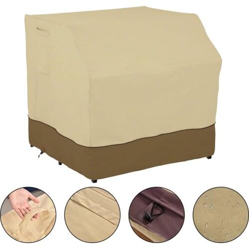 Patio Furniture Cover Outdoor Open Bar Table Cover 210D Dust-proof Waterproof Sunshade Balcony Garden Courtyard Chair Cover
