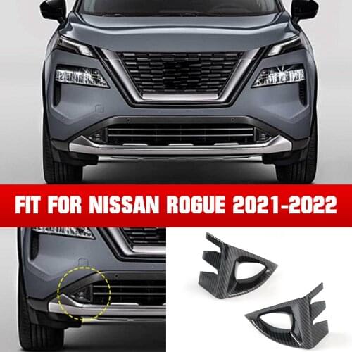 Fit for Nissan Rogue 2021 2022 Front Bumper Grille Lower Signal Lamp Cover Trim Fog Light Lamp Cover Trims