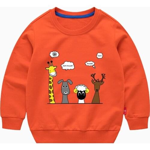Children Long Sleeve Coat Top Christmas Sweater Winter Autumn Clothes Cute Cartoon Cotton Kids for Boy Girls Pullover 1-9Y