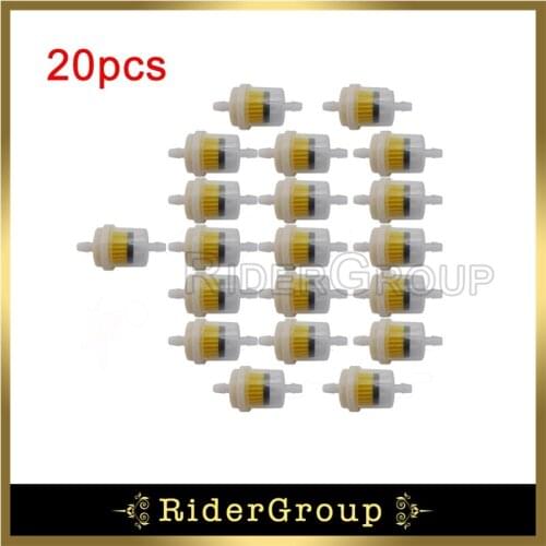 20x Gas Fuel Cleaner Filter Inline CRF50 KLX Taotao SDG ATOMIK YZ RM YZF CR BBR Kawasaki ATC Baja Pit Dirt Bike