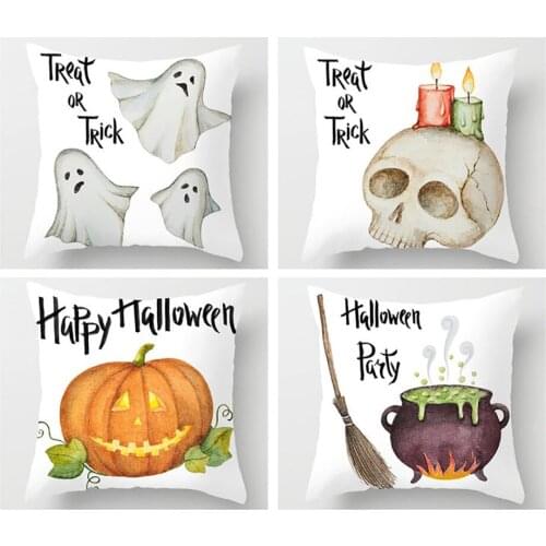 Interesting Halloween Pillow Covers,Throw Pillow Cases,Happy Halloween,Halloween decoration,Cushion Cover,Small Pillow,Handmade