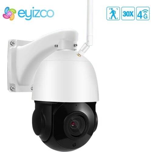 4g Camera Sim Card CCTV IP Wifi Home Security System Outdoor Video Surveillance Cameras Floodlight Outside Gsm 5MP 30X Camera