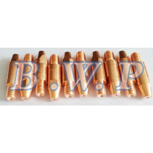 Contact Tips M6*28*1.0mm MIG Consumables for MB 24KD 25AK 36KD, 10pcs