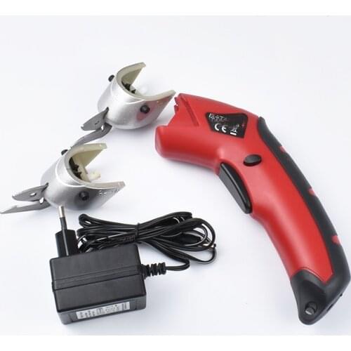 EU/US Multipurpose Electric Scissors Fabric Leather Cloth Cutting Cordless Chargeable Fabric Sewing Handheld Scissors Ectric scissors + 2 blades
