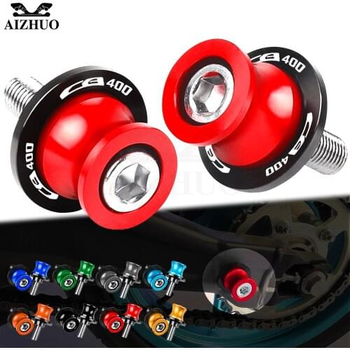 Motorcycle CB 400 CNC Aluminum Swingarm Spools M8 FOR HONDA cb400 CB400SF CB400VTEC 1992-1998 1997 1996 Stand Screws CB400 LOGO