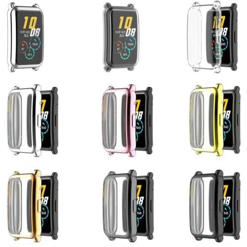 Soft Case For Huawei Honor Watch ES TPU Plated All-Around Screen Protector Cover Bumper Protector Full Cover Screen Protection