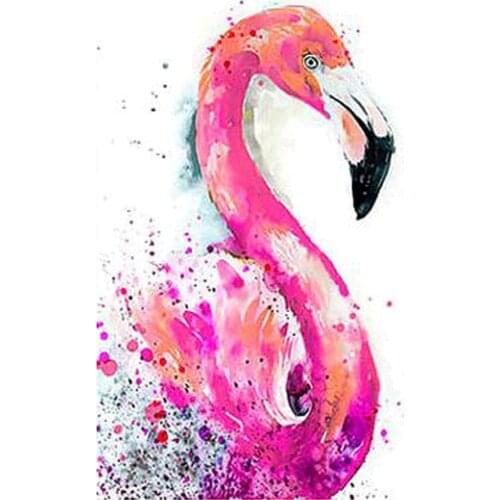 Animal Bird Flamingo DIY 11CT Cross Stitch Embroidery Kits Needlework Craft Set Cotton Thread Printed Canvas Home Sell