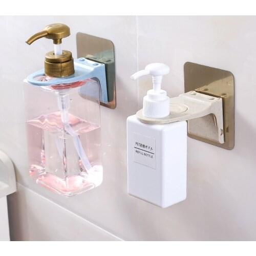 Free Punch Shower Gel Bottle Rack Seamless Shampoo Hook Bathroom Shelf Storage Rack