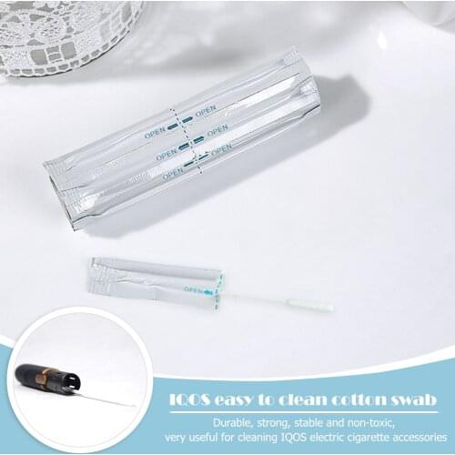 30pcs/Pack Cotton Swabs Portable Multifunction Double Head Wet Cleaning Stick for IQOS E Cigarette Clean Tools