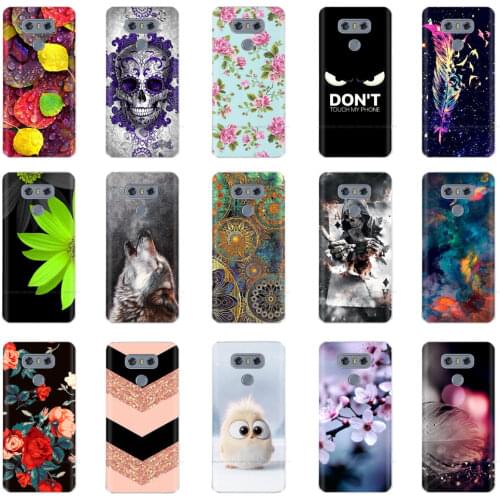 Silicon Case For LG G6 Case Soft Back Cover For LG G4 LGG5 phone shell cases Coque etui bumper full 360 shockproof flower cat
