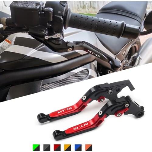 For YAMAHA MT-15 MT15 MT 15 M-slazz 150 2015-2019 2016 2017 2018 Motorcycle CNC Folding Extendable Adjustable Brake Clutch Lever