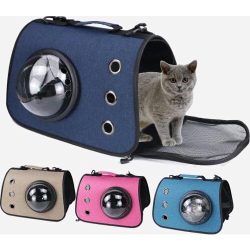 Cat Carrier Bags Breathable Pet Carriers Small Dog Cat Backpack Travel Space Capsule Cage Pet Transport Bag Carrying For Cats