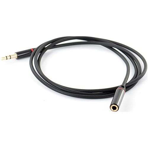 1m Extension Aux Extension Audio Cable 3.5 mm Stereo Jack Male to Female Audio Cable for iPhone Smartphone, Tablets etc