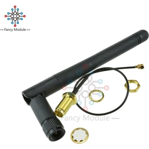 Extension Cord UFL to RP SMA Connector Pigtail Cable IPX to RP-SMA Male SMA to IPX 1.13 17cm for 2.4G 5DB WIFI Antenna