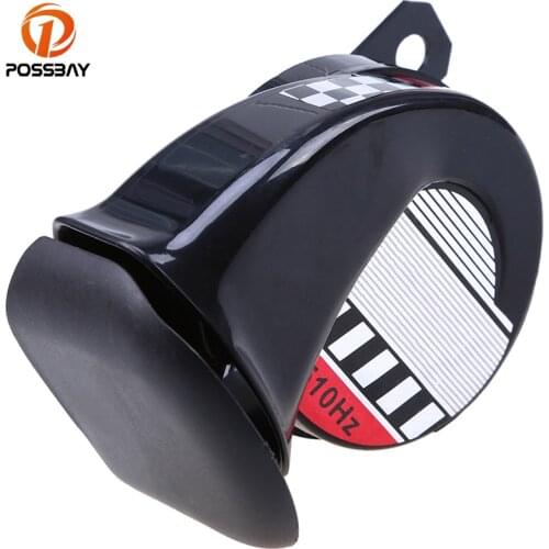 POSSBAY Universal Powerful DC12V Motocross Air Snail Horn Tone 510Hz Motorcycle Speaker Horn lectric Loud Voice Speaker