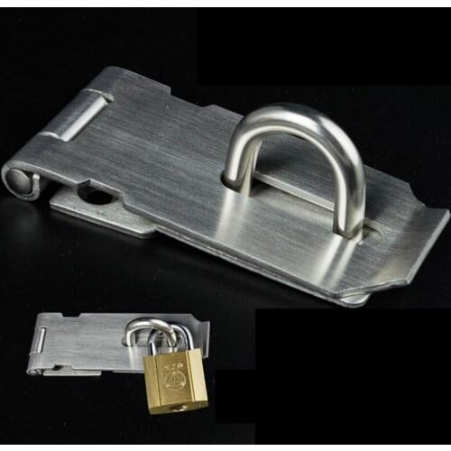 Thickening Stainless steel door bolt buckle anti-theft sliding door lock catch