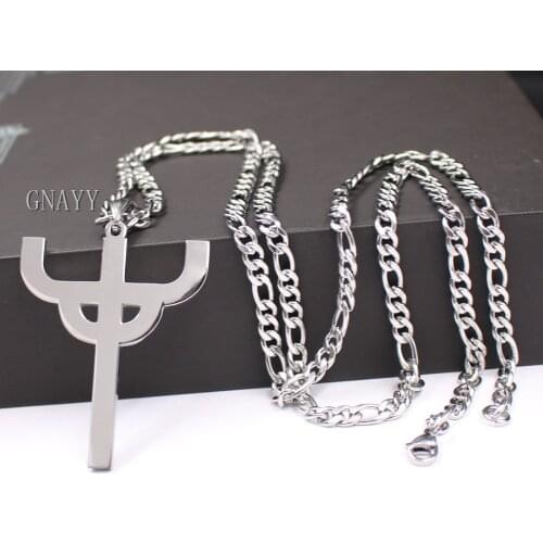 Best jewelry Gothic Punk Judas Priest Necklace Stainless Steel Hot Mens Favorite Pendant merch logo symbol Charm Amulet