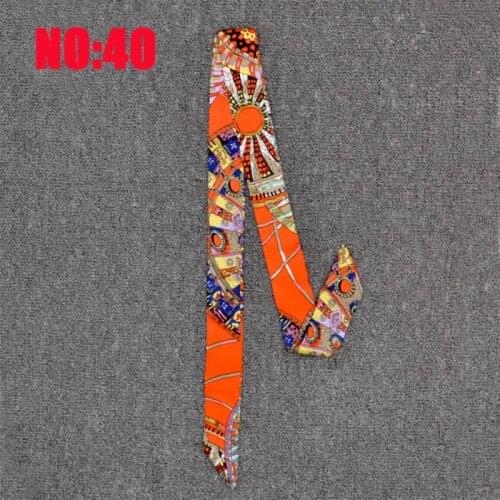 Shsby Ladies flower cloth Watch Bands women silk scarf girls Headwear Bag decoration Ribbon bracelet handle for handbag NO 2