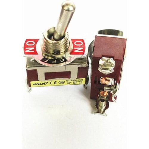 1PC 12MM 15A 250VAC 3PIN ON-OFF-ON E-TEN1122 Toggle switch Rocker switch The power switch micro switch