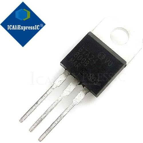 10PCS BTA24-800B BTA24-800 TO-220 TO220 BTA24 New original In Stock