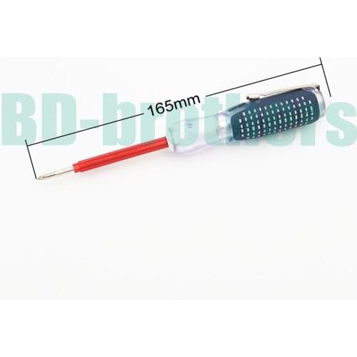 100-500V AC Dual Test Pencil Electrical Test Pen Phillips Slotted Screwdriver Electroprobe for Electricity Test 64pcs/lot
