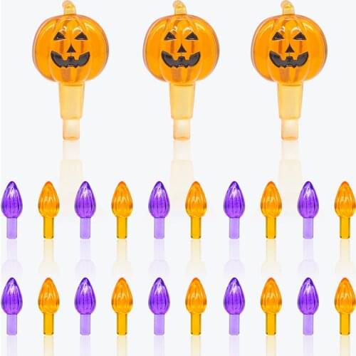 103pcs ceramic Christmas tree replacement bulbs multi-color lamp beads pumpkin lantern country artist home Halloween decoration