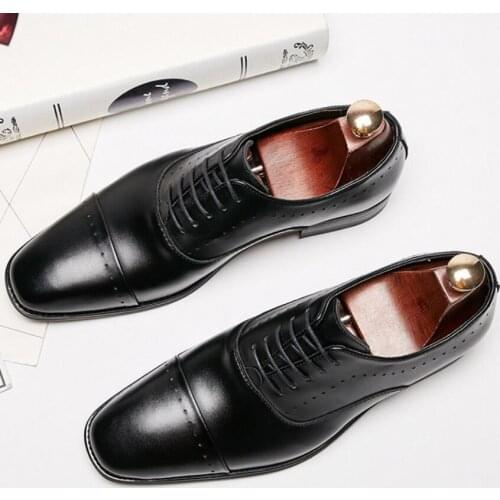 2020 new style gentlemens shoes, mens business formal shoes, leather, casual formal shoes