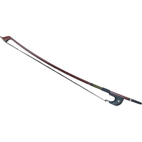 4/4 Brazilwood Double Bass Bow Black Horsetail German Style for Bass Parts
