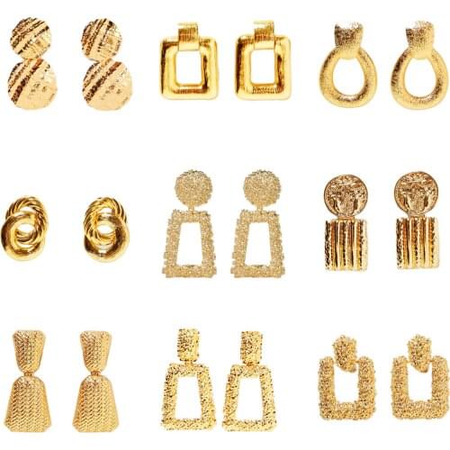 Женские золотые серьги Auremi China At AliExpress