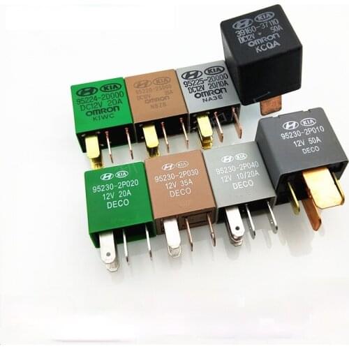 Automotive Relay 12V 40A Air Conditioner Lighting Fan Oil Pump 95224-2D000 95220-2S000 95230-2P020 95230-2P040