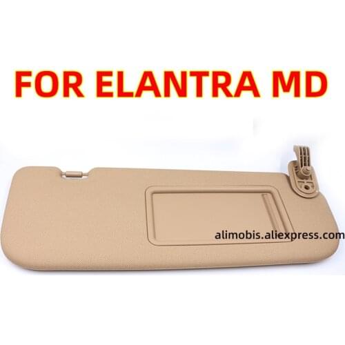 Car Sun Visor with Cosmetic Mirror Interior Sunshade Visor Pad For HYUNDAI Elantra MD AVANTE MD 2011 2012