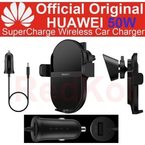CK030 HUAWEI SuperCharge Wireless Car Charger 50W Qi Standard TÜV Certified for Huawei Mate 40 Pro + 30 20 Pro iPhone 12
