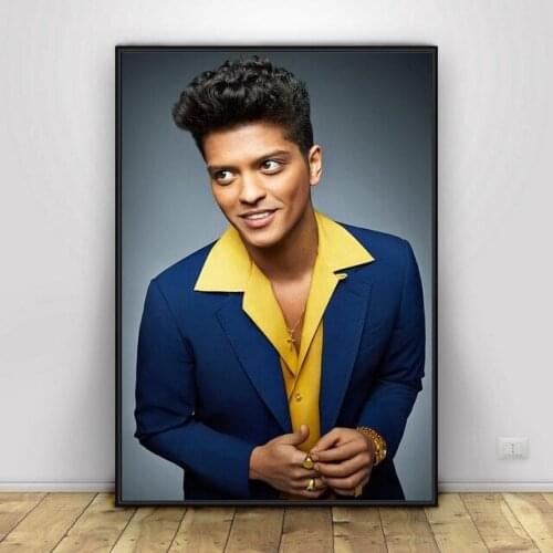 Bruno Mars Singer Art Silk Fabric Poster Print Wall Pictures For Room Decor