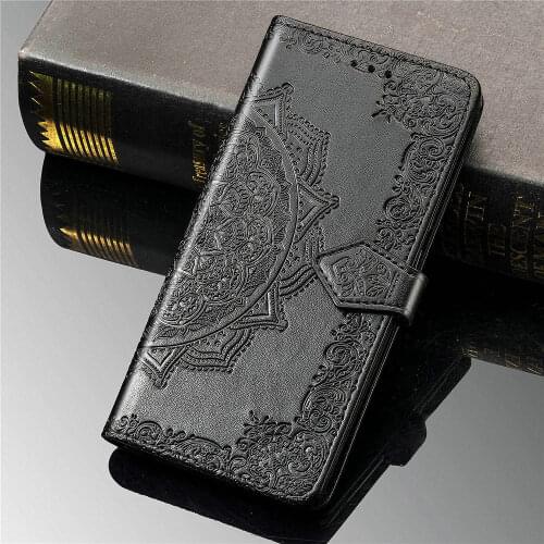 3D Mandala Leather Wallet Phone Holder for Huawei P Smart 2021 Case P Smart2021 Flip Cover 360 Protection Emboss Card Slot Funda