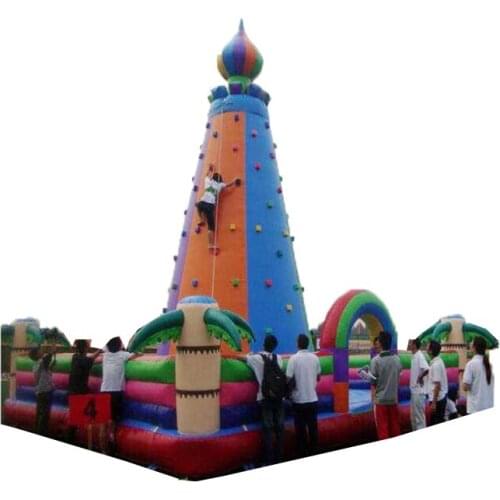 Outdoor sports games children inflatable climbing wall for the Park
