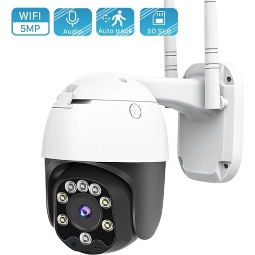 5MP Wifi IP Camera Outdoor H.265 2MP Ai Human Detection 1080P Wireless Auto Tracking Full Color Night Vision Onvif CCTV Camera