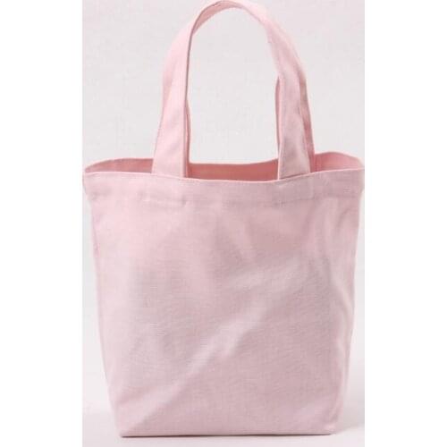 Candy Color Canvas Handbag Portable Lunch Bags Lady Cosmetic Bag For Storage Articles LX6374