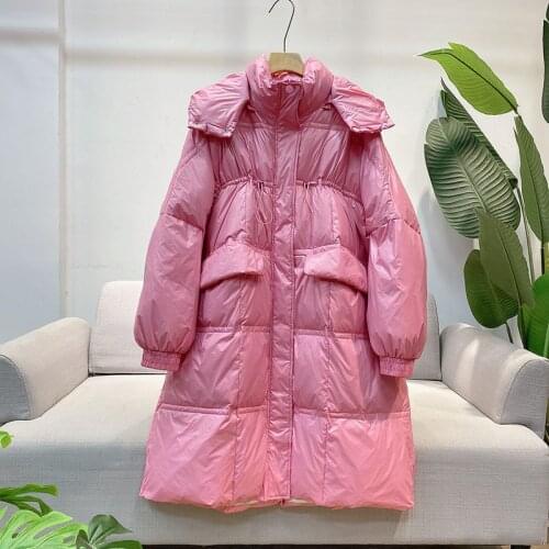 Duck Down Jacket Women Winter 2021 Outerwear Coats Female Coat Long Casual Light Thick Warm Down Jacket Brand Women